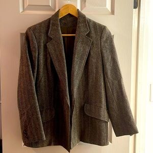 Vintage herringbone wool blazer